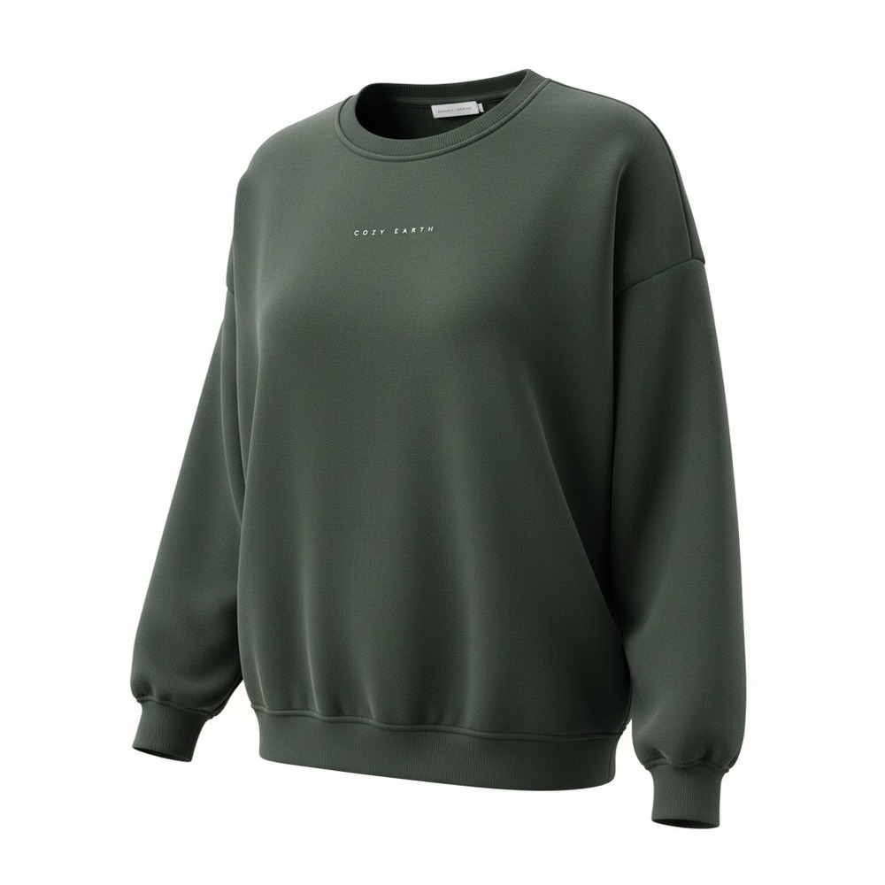 Cozy Earth Sweatshirt Womens XXXL Green Crewneck Relaxed‎ Lounge Modal Soft